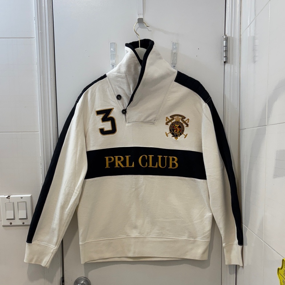 Polo by Ralph Lauren White and Black Sweatshirt